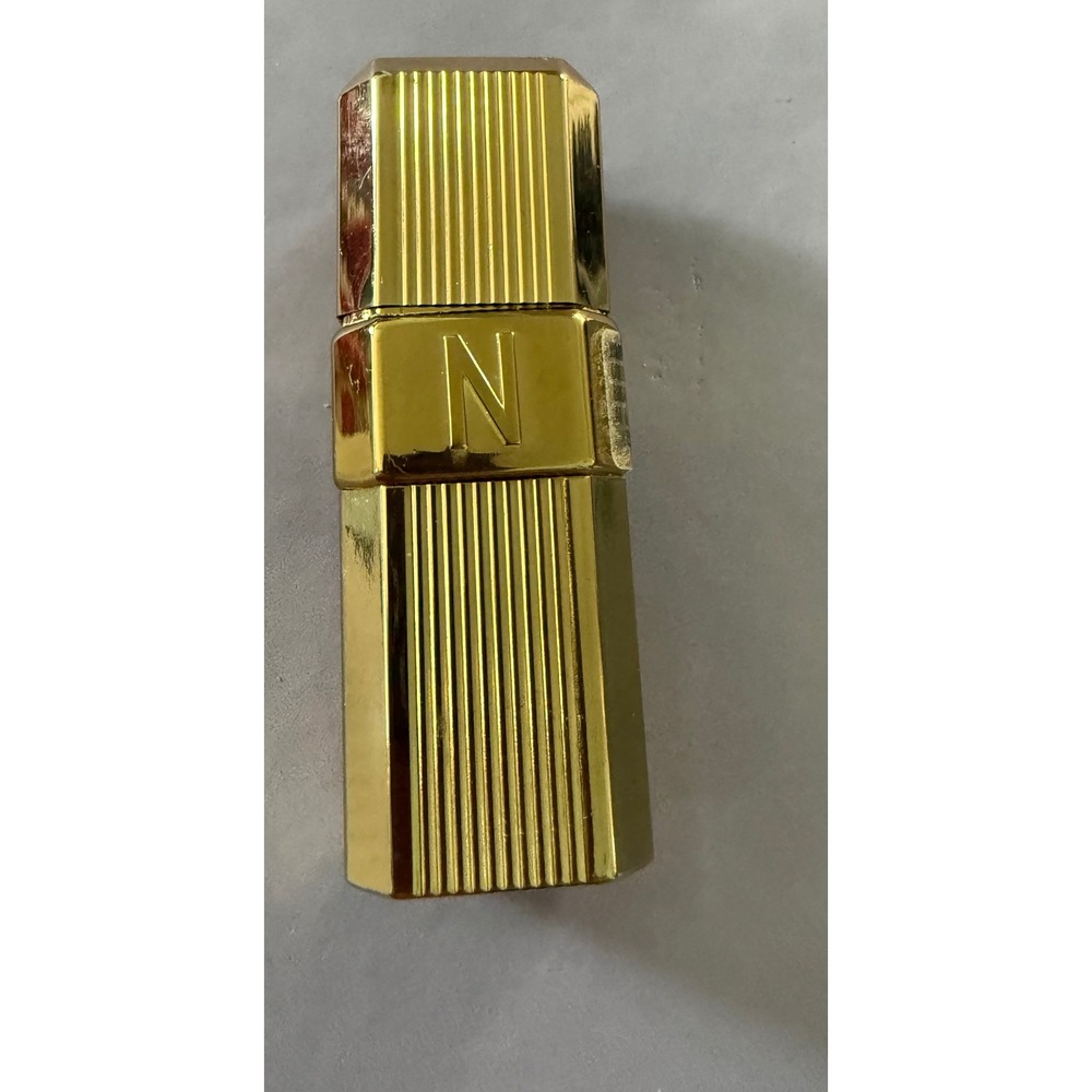 Vintage Norell Spray Perfume .2 oz Gold Ribbed Purse Atomizer Travel Size N Logo